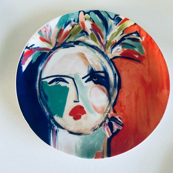 Vintage Anthropologie Set of 3 Belle D'Isle Dessert Plate - Picture 6 of 7